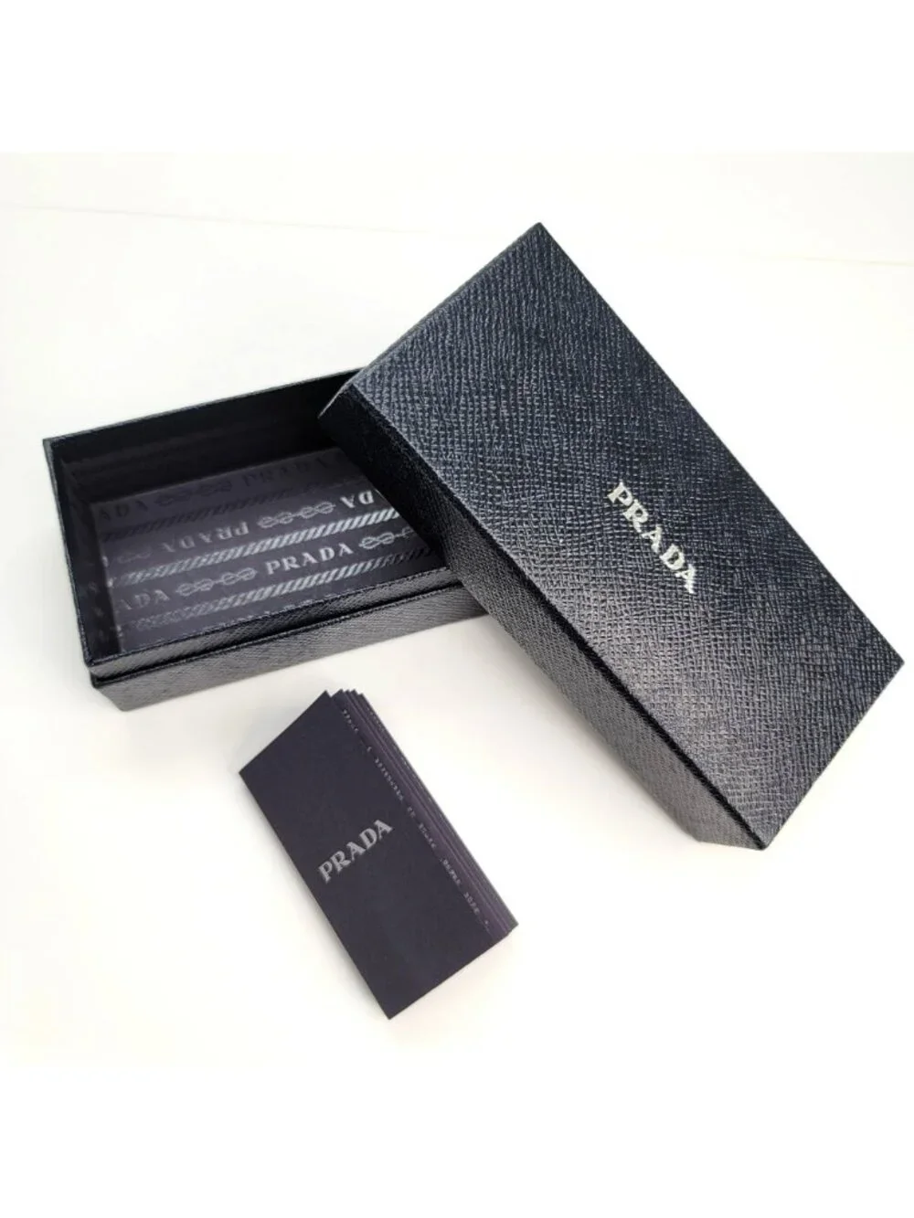Prada BOX and BROCHURE ONLY for a Luxottica Glasses Navy Blue VR612